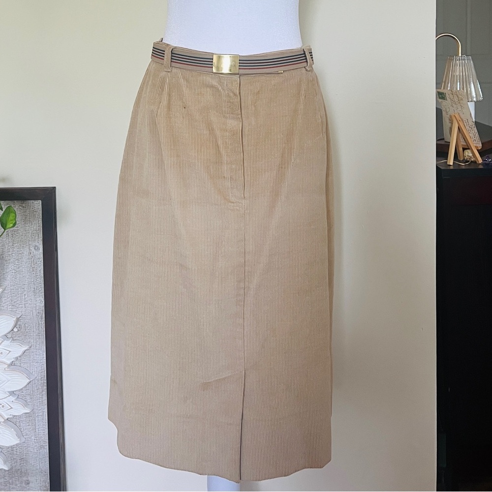 Vintage White Stag Tan Corduroy Skirt